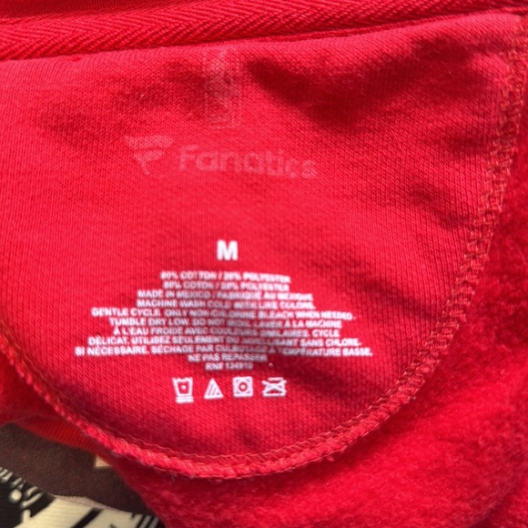 Toronto raptors fanatics branded primary logo- pullover hoodie red size M - Picture 5 of 7